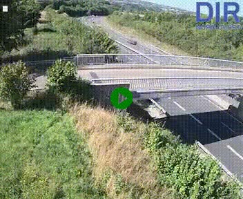 Webcam sur A84 à hauteur de Pont-Farcy, au niveau du pont autoroutier sur la Vire, au sud de Saint-Lô
