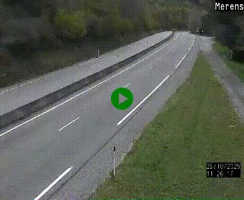 Webcam dans les Pyrénées à hauteur de Mérens-les-Vals sur N320, en direction de Pas de la Casa (Andorre)