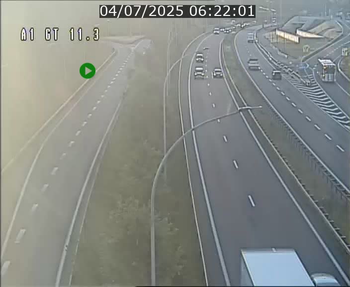 Traffic live webcam Luxembourg Senningerberg - A1 direction Allemagne - BK 11.3
