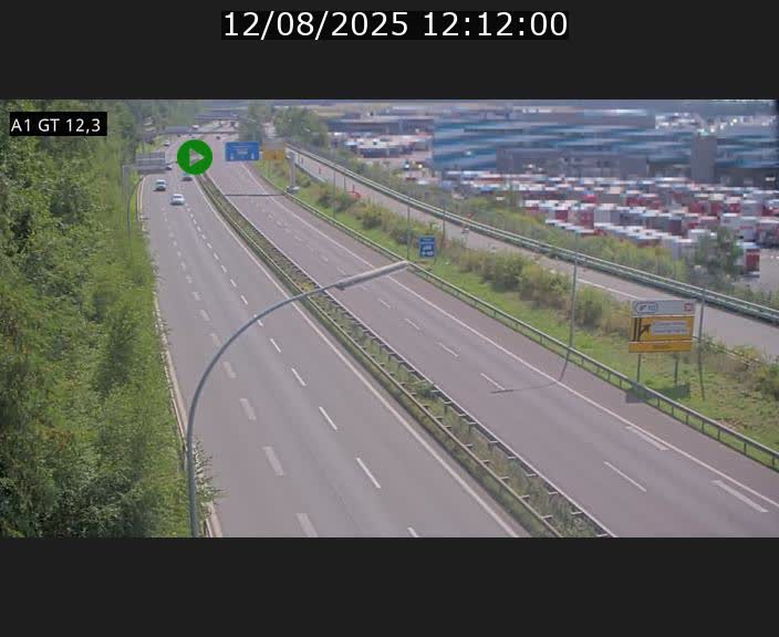 Traffic live webcam Luxembourg Senningerberg - A1 direction Allemagne - BK 12.3