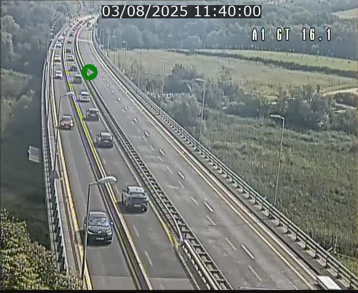 Traffic live webcam Luxembourg Niederanven - A1 direction Allemagne - BK 16.1