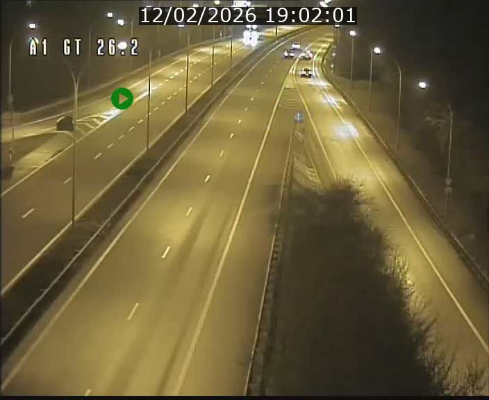 Traffic live webcam Luxembourg Grevenmacher - A1 direction Allemagne - BK 26.2
