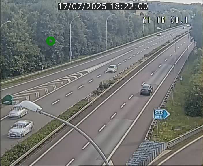 Traffic live webcam Luxembourg Grevenmacher - A1 direction Luxembourg - BK 30.1