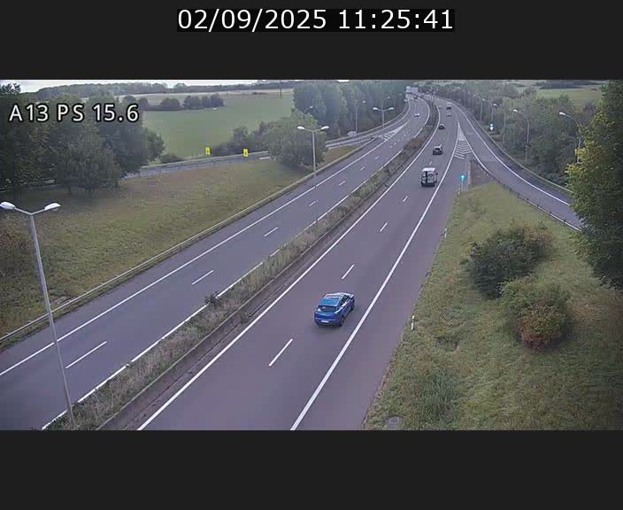 Traffic live webcam Luxembourg Kayl - A13 direction Dudelange - BK 15.6