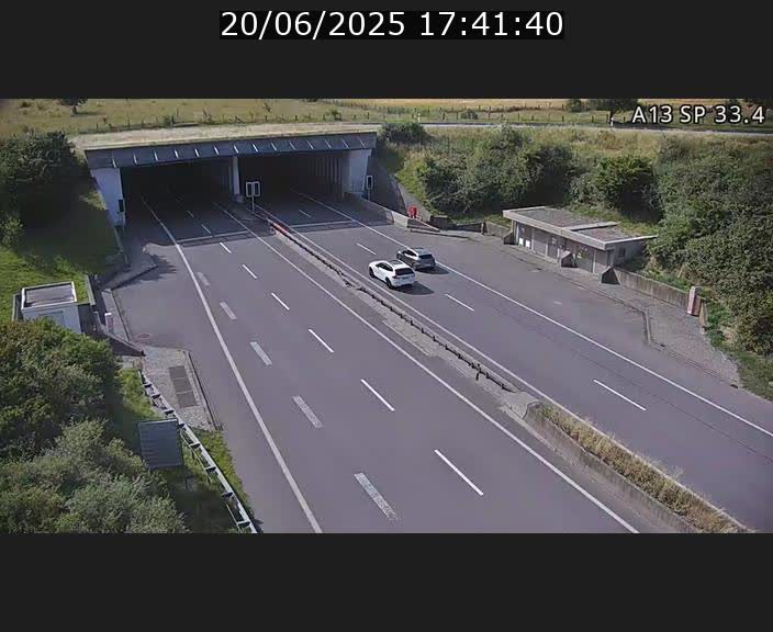 Webcam trafic sur A13 à hauteur d'Altwies en direction de Mondorf-les-bains et en provenance de l'Allemagne