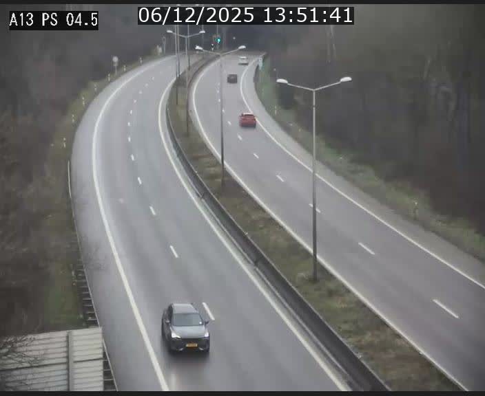 Traffic live webcam Luxembourg Differdange - A13 direction Esch-sur-Alzette - BK 4.5