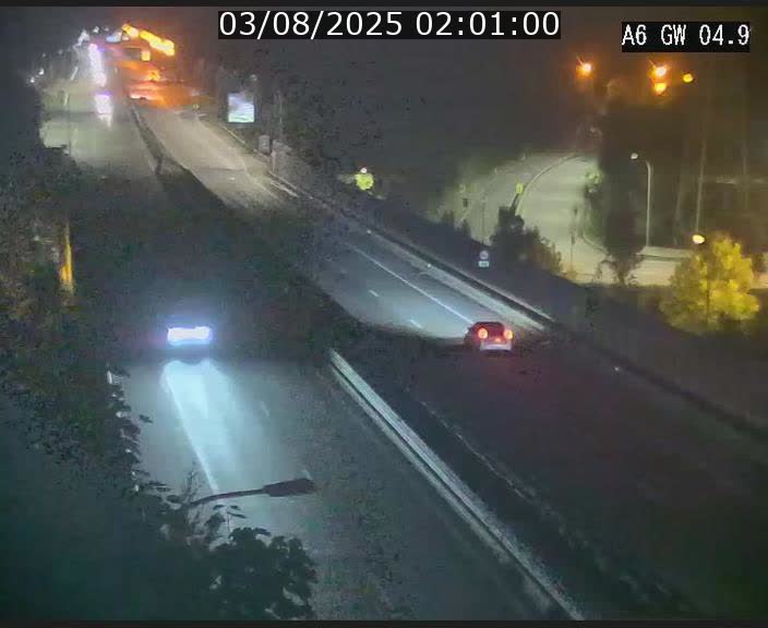 Traffic live webcam Luxembourg Croix de Cessange - A6 - BK 4.9 - direction Belgique