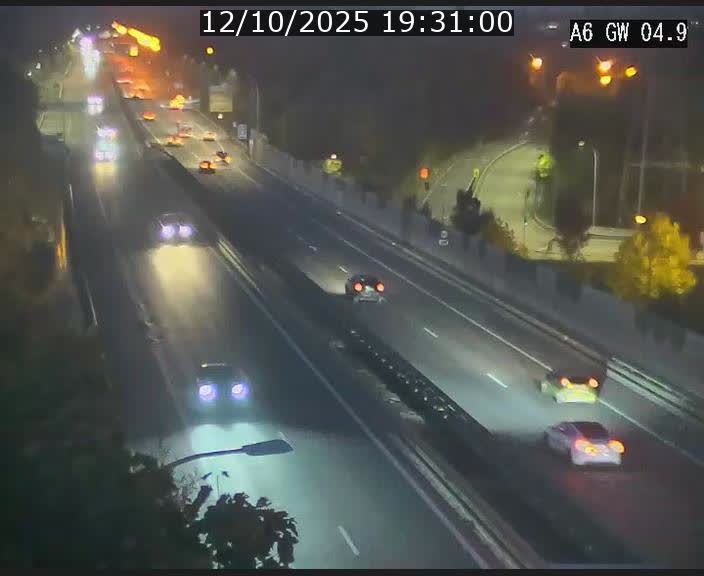 Traffic live webcam Luxembourg Croix de Cessange - A6 - BK 4.9 - direction Belgique