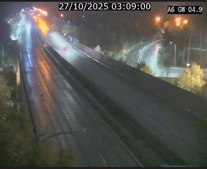 Traffic live webcam Luxembourg Croix de Cessange - A6 - BK 4.9 - direction Belgique