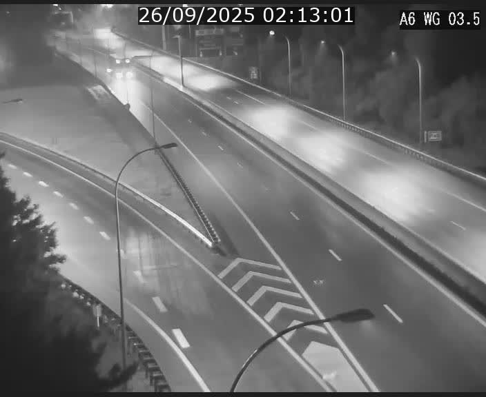 Traffic live webcam Luxembourg - Croix de Cessange - A6 - BK 3.5 - direction France/Allemagne