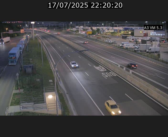 Traffic live webcam Luxembourg Aire de Berchem - A3 - BK 5 - direction France