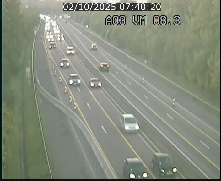 Traffic live webcam Luxembourg Bettembourg - A3 - BK 8.3 - direction France