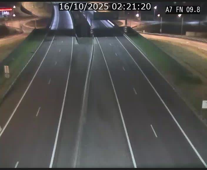 Caméra trafic Luxembourg - A7, Tunnel Gousselerbierg, sortie sud, direction rond-point Lorentzweiler (BK 9.9)