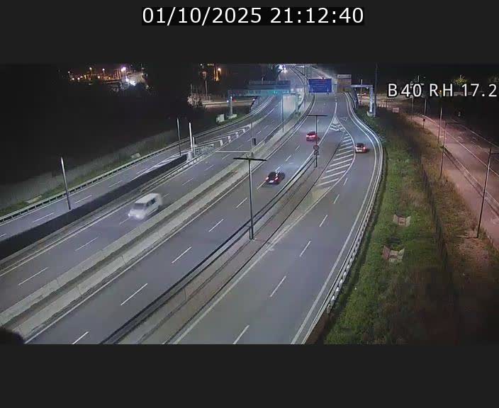 Webcam sur le contournement d'Esch Belval à hauteur de la sortie Université de Luxembourg. Vue orientée vers Luxembourg