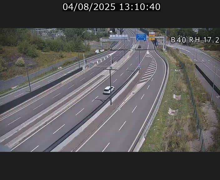 Webcam sur le contournement d'Esch Belval à hauteur de la sortie Université de Luxembourg. Vue orientée vers Luxembourg