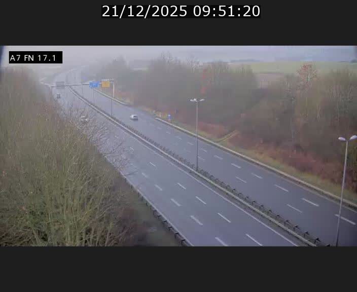 Caméra trafic Luxembourg - A7, Merscherbierg direction Mersch