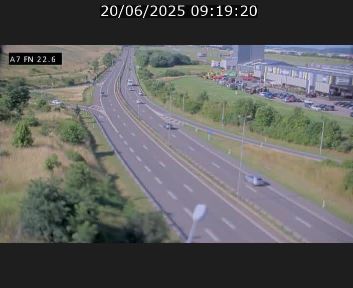 Caméra trafic Luxembourg - A7, Colmar-berg direction Mersch