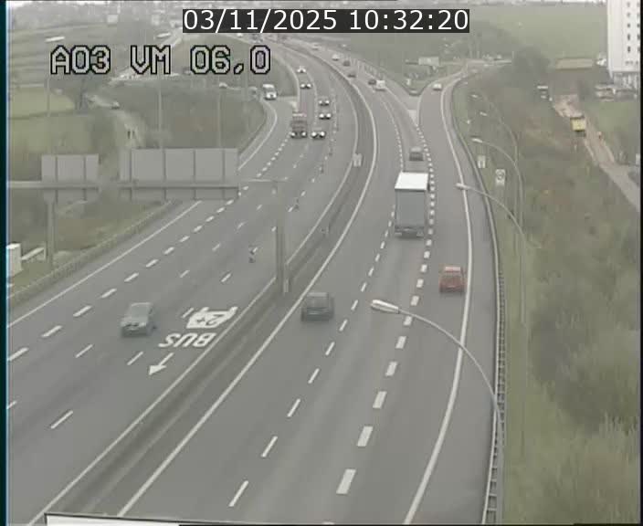 Traffic live webcam Luxembourg Aire de Berchem - A3 - BK 6 - direction France