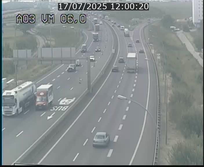 Traffic live webcam Luxembourg Aire de Berchem - A3 - BK 6 - direction France