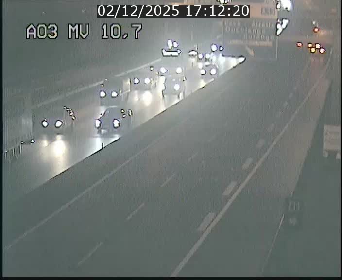 Traffic live webcam Luxembourg Croix de Bettembourg - A3 - BK 10.7 - direction France