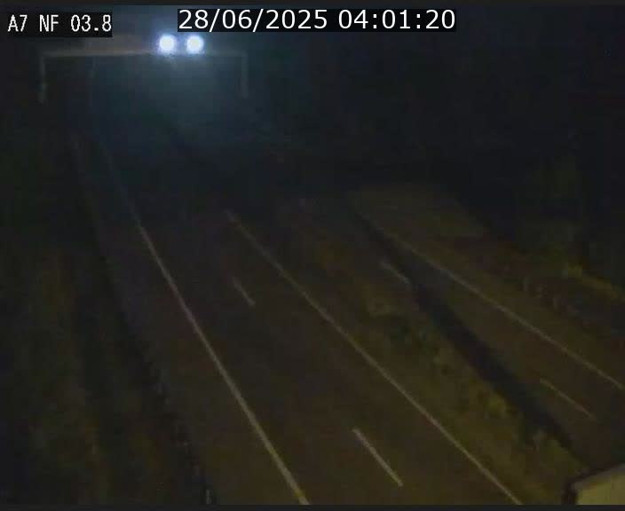 Webcam autoroute A7 au Luxembourg à la sortie du Tunnel Stafelter vers le Nord