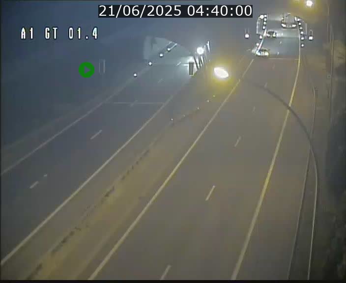 Traffic live webcam Luxembourg Hesperange - A1 direction Kirchberg - BK 1.4