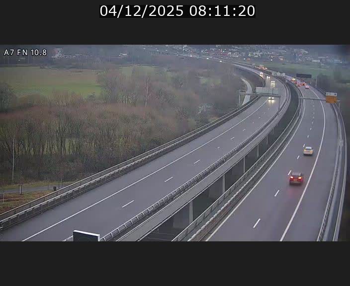 Caméra trafic Luxembourg - A7, Tunnel Gousselerbierg, sortie sud, direction rond-point Lorentzweiler (BK 10.8)