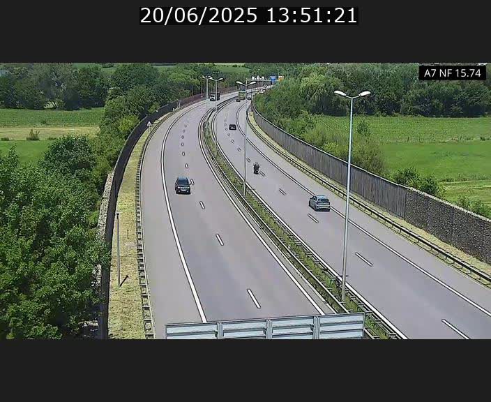 Caméra trafic Luxembourg - A7, Tunnel Mersch, entrée nord, direction Lorentzweiler