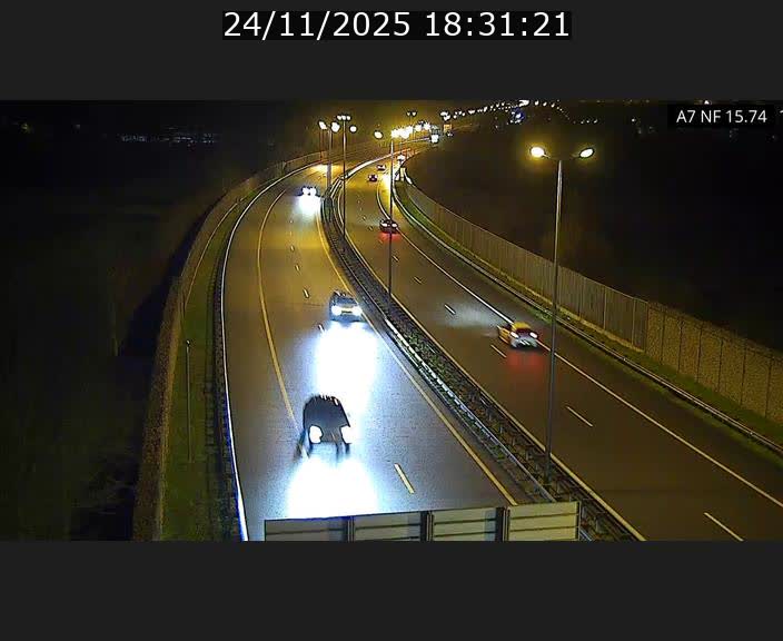 Caméra trafic Luxembourg - A7, Tunnel Mersch, entrée nord, direction Lorentzweiler