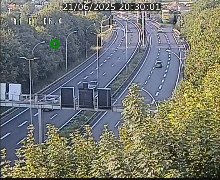 Traffic live webcam Luxembourg Hamm - A1 direction Sandweiler - BK 6.4