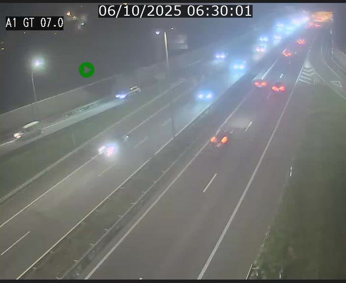 Traffic live webcam Luxembourg Cents - A1 direction Kirchberg - BK 7