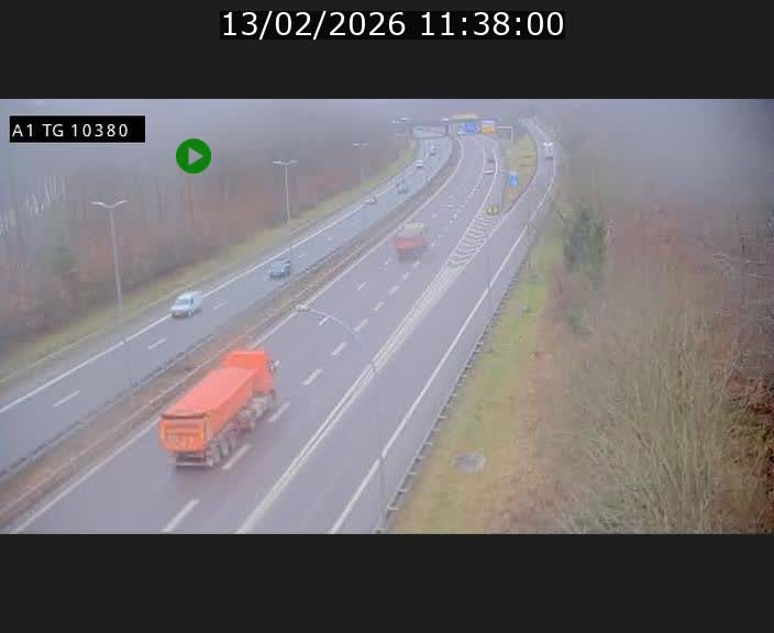 Traffic live webcam Luxembourg Senningerberg - A1 direction Luxembourg Kirchberg - BK 10.3