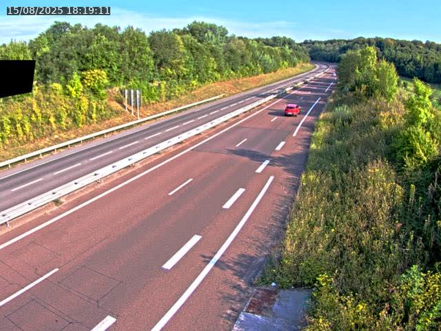 Webcam sur la N19 à Lyoffans. Vue orientée vers Vesoul