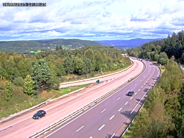 Caméra autoroute France - N57, Côte de la demoiselle direction Remiremont