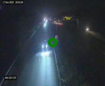 Webcam autoroute A63 en périphérie de Bordeaux au sud-est de la ville, en provenance du bassin d'Arcachon. Vue orientée vers Bordeaux