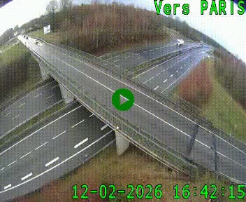 Clone of Caméra routière sur l'autoroute A20 au nord de Limoges, à la jonction avec la N520. Vue orientée vers Paris