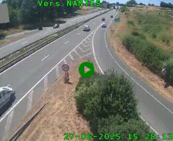 Webcam N147 au nord de Poitiers et à la jonction avec la A10