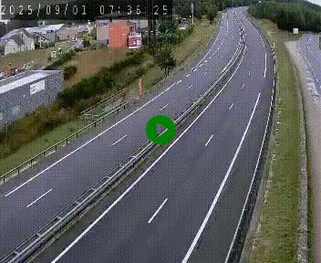 Caméra autoroute A75 à hauteur du col du rocher blanc en direction de Montpellier