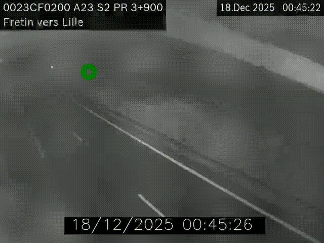 Webcam autoroute A23 à hauteur de Fretin. Vue orientée vers Lille