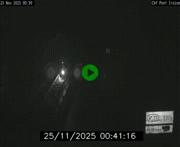 Webcam sur la N165 après le Pont de l'Iroise, à l'entrée de Brest