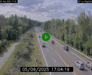 Webcam sur le périphérique de Nantes (N844) à hauteur de Porte de la Chapelle, au nord de la ville
