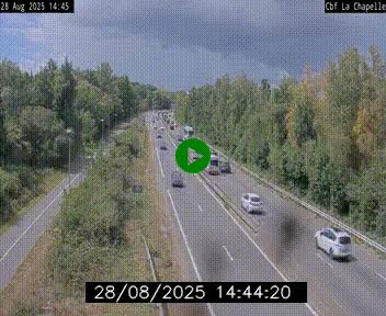 Webcam sur le périphérique de Nantes (N844) à hauteur de Porte de la Chapelle, au nord de la ville
