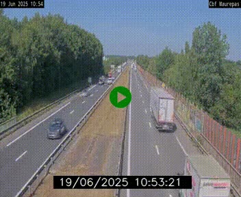 Webcam sur le périphérique de Rennes (N136) à hauteur de Maurepas, au nord de la ville