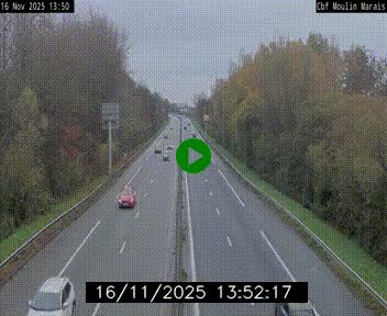 Webcam sur le périphérique de Nantes (N844) entre la Porte de Saint-Luce et la Porte d'Anjou, à l'est de la ville