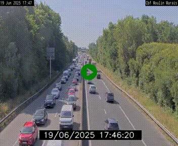 Webcam sur le périphérique de Nantes (N844) entre la Porte de Saint-Luce et la Porte d'Anjou, à l'est de la ville