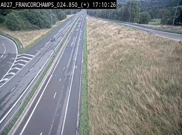 Caméra autoroutière à proximité du circuit de Spa-Francorchamps à Stavelot sur l'A27/E42