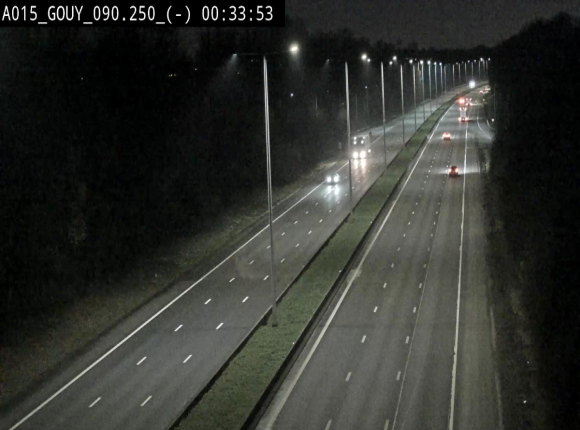 Webcam autoroute Belgique - Gouy-lez-piéton - E42 - BK 90.3