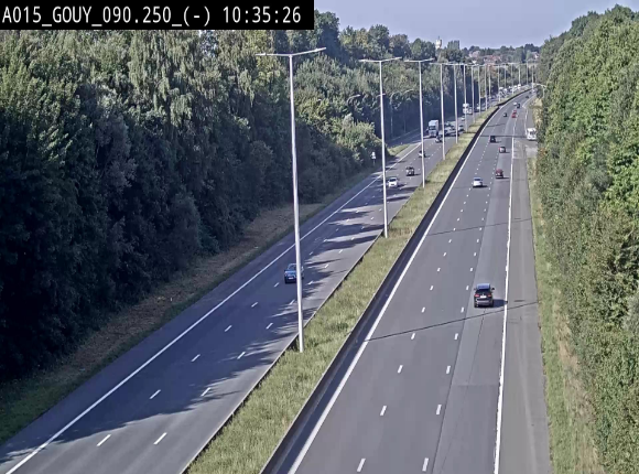 Webcam autoroute Belgique - Gouy-lez-piéton - E42 - BK 90.3