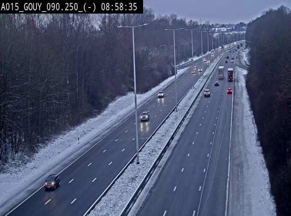 Webcam autoroute Belgique - Gouy-lez-piéton - E42 - BK 90.3