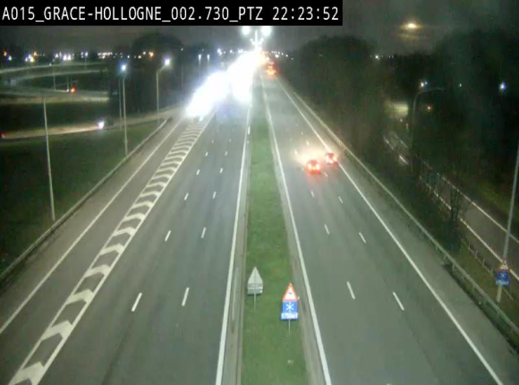 Caméra trafic Belgique - Grâce-Hollogne - E42, jonction avec A604, direction Loncin/Aéroport de Liège - BK 3.2
